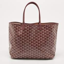Goyard Burgundy Goyardine Coated Canvas and Leather Saint Louis Special Edition PM Tote