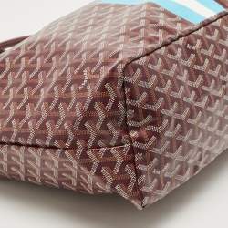 Goyard Burgundy Goyardine Coated Canvas and Leather Saint Louis Special Edition PM Tote