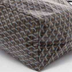 Goyard Black Goyardine Coated Canvas and Leather Saint Louis GM Tote