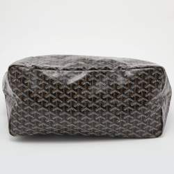 Goyard Black Goyardine Coated Canvas and Leather Saint Louis GM Tote