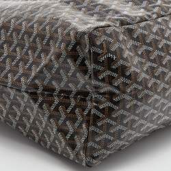Goyard Black Goyardine Coated Canvas and Leather Saint Louis GM Tote