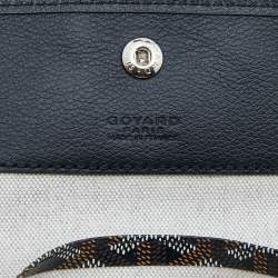 Goyard Black Goyardine Coated Canvas and Leather Saint Louis GM Tote