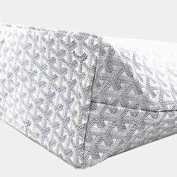 Goyard White Goyardine Coated Canvas and Leather Saint Louis PM Tote
