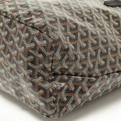 Goyard Black Goyardine Coated Canvas and Leather Saint Louis PM Tote