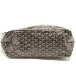 Goyard Black Goyardine Coated Canvas and Leather Saint Louis PM Tote