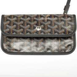 Goyard Black Goyardine Coated Canvas and Leather Saint Louis PM Tote