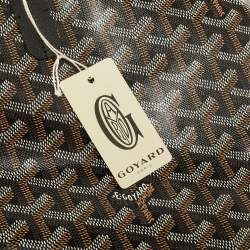 Goyard Black Goyardine Coated Canvas and Leather Saint Louis PM Tote