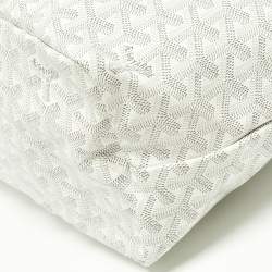 Goyard White Goyardine Coated Canvas and Leather Saint Louis PM Tote