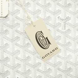 Goyard White Goyardine Coated Canvas and Leather Saint Louis PM Tote