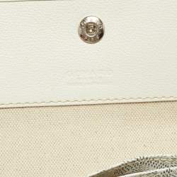 Goyard White Goyardine Coated Canvas and Leather Saint Louis PM Tote
