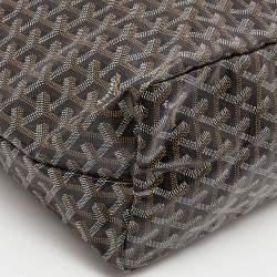Goyard Black Goyardine Coated Canvas and Leather Saint Louis PM Tote