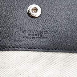 Goyard Black Goyardine Coated Canvas and Leather Saint Louis PM Tote