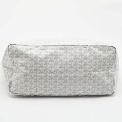 Goyard White Goyardine Coated Canvas and Leather Saint Louis GM Tote 