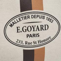 Goyard Cream Canvas Necessaire Organizer Pouch