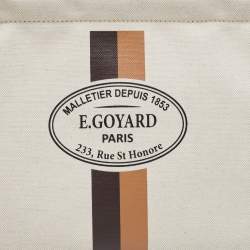 Goyard Cream Canvas Necessaire Organizer Pouch