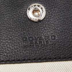 Pre Owned Goyard Black Goyardine Coated Canvas Camouflage Lettres 170th Anniversary Saint Louis PM Tote