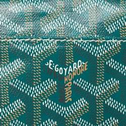 Goyard Green Goyardine Coated Canvas and Leather Saint Louis PM Tote