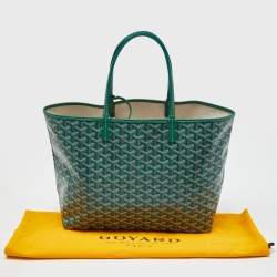 Goyard Green Goyardine Coated Canvas and Leather Saint Louis PM Tote