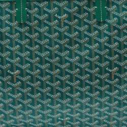 Goyard Green Goyardine Coated Canvas and Leather Saint Louis PM Tote