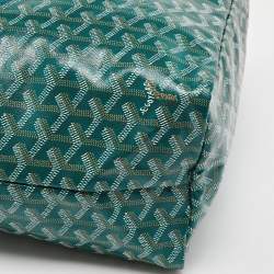 Goyard Green Goyardine Coated Canvas and Leather Saint Louis PM Tote