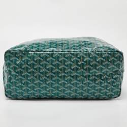 Goyard Green Goyardine Coated Canvas and Leather Saint Louis PM Tote