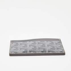 Goyard Grey Goyardine Coated Canvas and Leather Saint Sulpice Card Holder