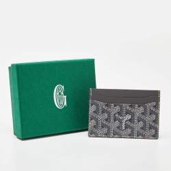 Goyard Grey Goyardine Coated Canvas and Leather Saint Sulpice Card Holder