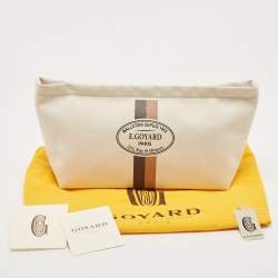 Goyard Off White Canvas Necessaire Organizer Pouch 