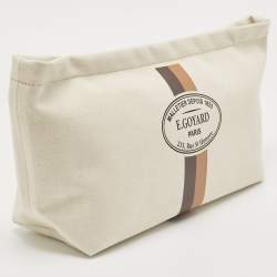 Goyard Off White Canvas Necessaire Organizer Pouch 