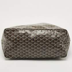 Pre Owned Goyard Black Goyardine Coated Canvas and Leather Saint Louis GM Tote