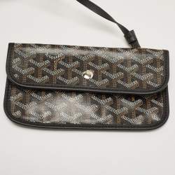Pre Owned Goyard Black Goyardine Coated Canvas and Leather Saint Louis GM Tote