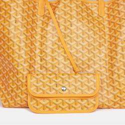 Goyard Yellow Goyardine Coated Canvas and Leather Saint Louis GM Tote