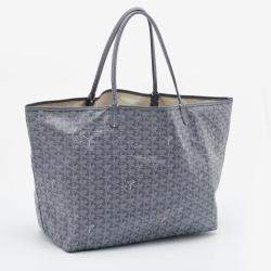 Goyard Grey Goyardine Coated Canvas and Leather Saint Louis GM Tote