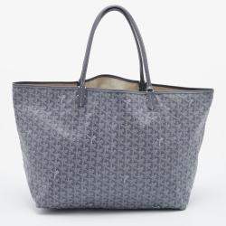 Goyard Grey Goyardine Coated Canvas and Leather Saint Louis GM Tote