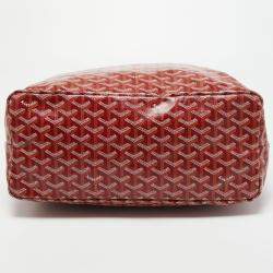 Goyard Red Goyardine Coated Canvas and Leather Saint Louis PM Tote