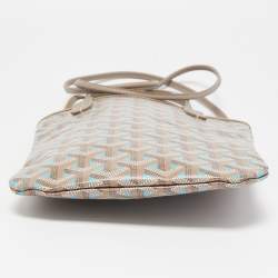 Goyard Grey/Blue Goyardine Coated Canvas and Leather Poitiers Claire Voice Bag