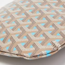 Goyard Grey/Blue Goyardine Coated Canvas and Leather Poitiers Claire Voice Bag