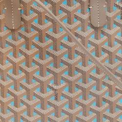 Goyard Grey/Blue Goyardine Coated Canvas and Leather Poitiers Claire Voice Bag