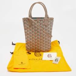 Goyard Grey/Blue Goyardine Coated Canvas and Leather Poitiers Claire Voice Bag