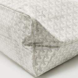 Goyard White Goyardine Coated Canvas and Leather Saint Louis GM Tote
