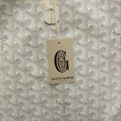 Goyard White Goyardine Coated Canvas and Leather Saint Louis GM Tote