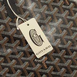 مملوكة مسبقًا Goyard Black Goyardine Coated Canvas and Leather Saint Louis PM Tote