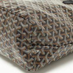 مملوكة مسبقًا Goyard Black Goyardine Coated Canvas and Leather Saint Louis PM Tote