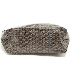 مملوكة مسبقًا Goyard Black Goyardine Coated Canvas and Leather Saint Louis PM Tote