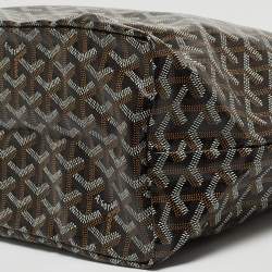 Pre Owned Goyard Brown Goyardine Coated Canvas and Leather Saint Louis PM Tote