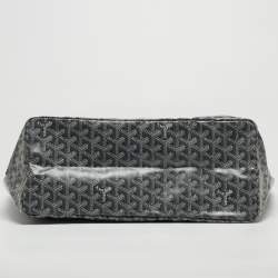 Pre Owned Goyard Grey Goyardine Coated Canvas and Leather Saint Louis PM Tote