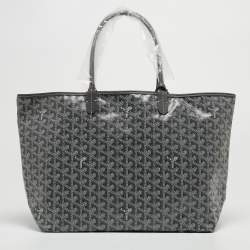 Pre Owned Goyard Grey Goyardine Coated Canvas and Leather Saint Louis PM Tote
