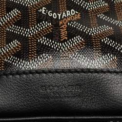 Goyard Black Goyardine Coated Canvas and Leather Petit Flot Bucket Bag