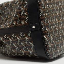 Goyard Black Goyardine Coated Canvas and Leather Petit Flot Bucket Bag