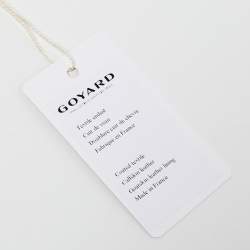 Goyard White Goyardine Coated Canvas and Leather Saint Sulpice Card Holder